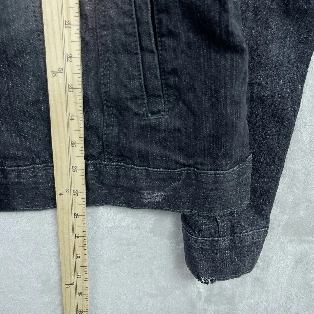 Southpole Denim Jacket Men's XL Acid Wash Hand Painted Moon Child Grungecore